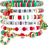 Christmas Beaded Bracelet Set