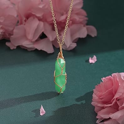 Fluorite Gemstone Jewelry Set