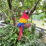 Hanging Parrot Garden Sculpture