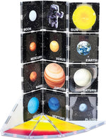 CreateOn NASA Rocketship Magnetic Tile Set, Building Set for Kids, Magnetic Building Toys for Kids, STEM Toys for Boys and Girls Ages 3 and Up, 18-Piece Set