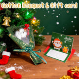 Christmas Basket Gifts for Women 2025, Unique Holiday Cheer Gift for Women with Flannel Blanket and Insulated Tumbler, Merry Christmas Basket Gift for Mom, Wife, Friend, Green