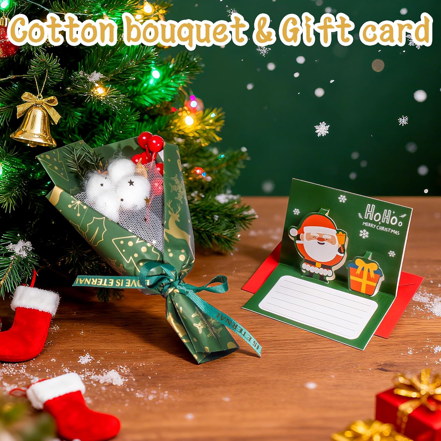 Christmas Basket Gifts for Women 2025, Unique Holiday Cheer Gift for Women with Flannel Blanket and Insulated Tumbler, Merry Christmas Basket Gift for Mom, Wife, Friend, Green