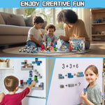 Growsland Magnetic Blocks - 200PCS Magnets Cubes, Magnetic Building Blocks STEM Montessori Sensory Toys for 3 4 5 6 7 8-13 Year Old Boys Girls Birthday for Kids