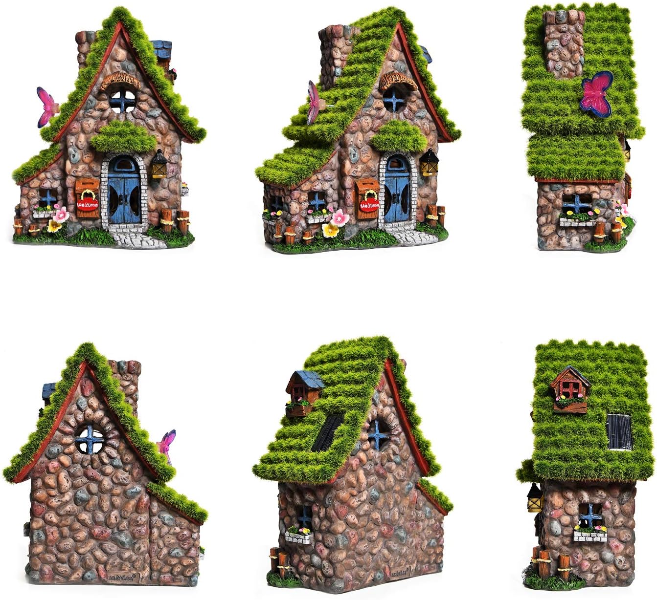 Solar Fairy House Statue