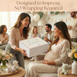 New Baby Gift Basket 22-Piece Set with Elegant Keepsake Magnet Box | Newborn Baby Gift Set for Boy & Girl | Gender Reveal Gifts & New Mom Gifts Bundle | Essential Newborn Toys & Accessories