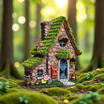 Solar Fairy House Statue