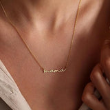 Gold Plated Mama Necklace