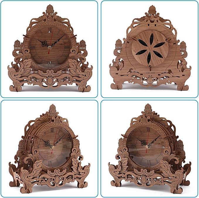 Wooden 3D Puzzle Clock