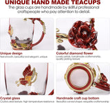 Enamel Glass Tea Mug Set