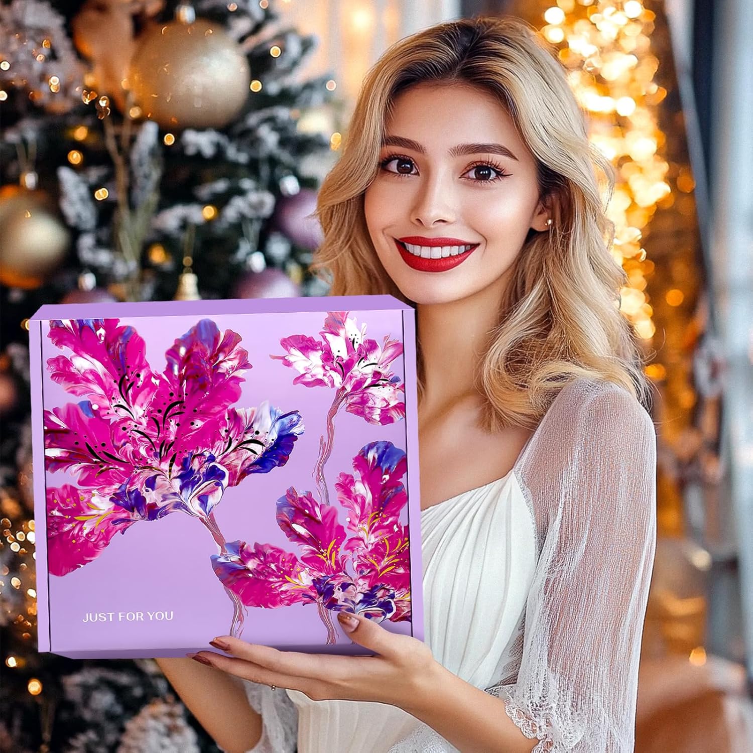 Regalos de Navidad para mujeres, regalos de Navidad para mujer, regalo de recuperación pronto con manta de franela de lujo, regalos de jubilación, juego de cesta de spa relajante para abuela, mamá, hermana, esposa, novia, ella