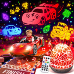 PIKOY Dinosaur Toys for Kids 3-5 Easter Gifts for Kids Toys Night Light Projector Dinosaur Eggs Easter Eggs | 15 Sounds & 3D Films | 31Colors & Remote Control | Boy Toys, Boys Room Decor