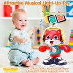 Yunaking Toys for 18 Month+ Old Boys Girls Gift, Dancing Cat Musical Toy for Toddlers 18 Months, Interactive Recording Baby Toy with Lights Crawling Educational Toys for 2 3 4 Year Old, Birthday