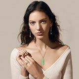 Fluorite Gemstone Jewelry Set