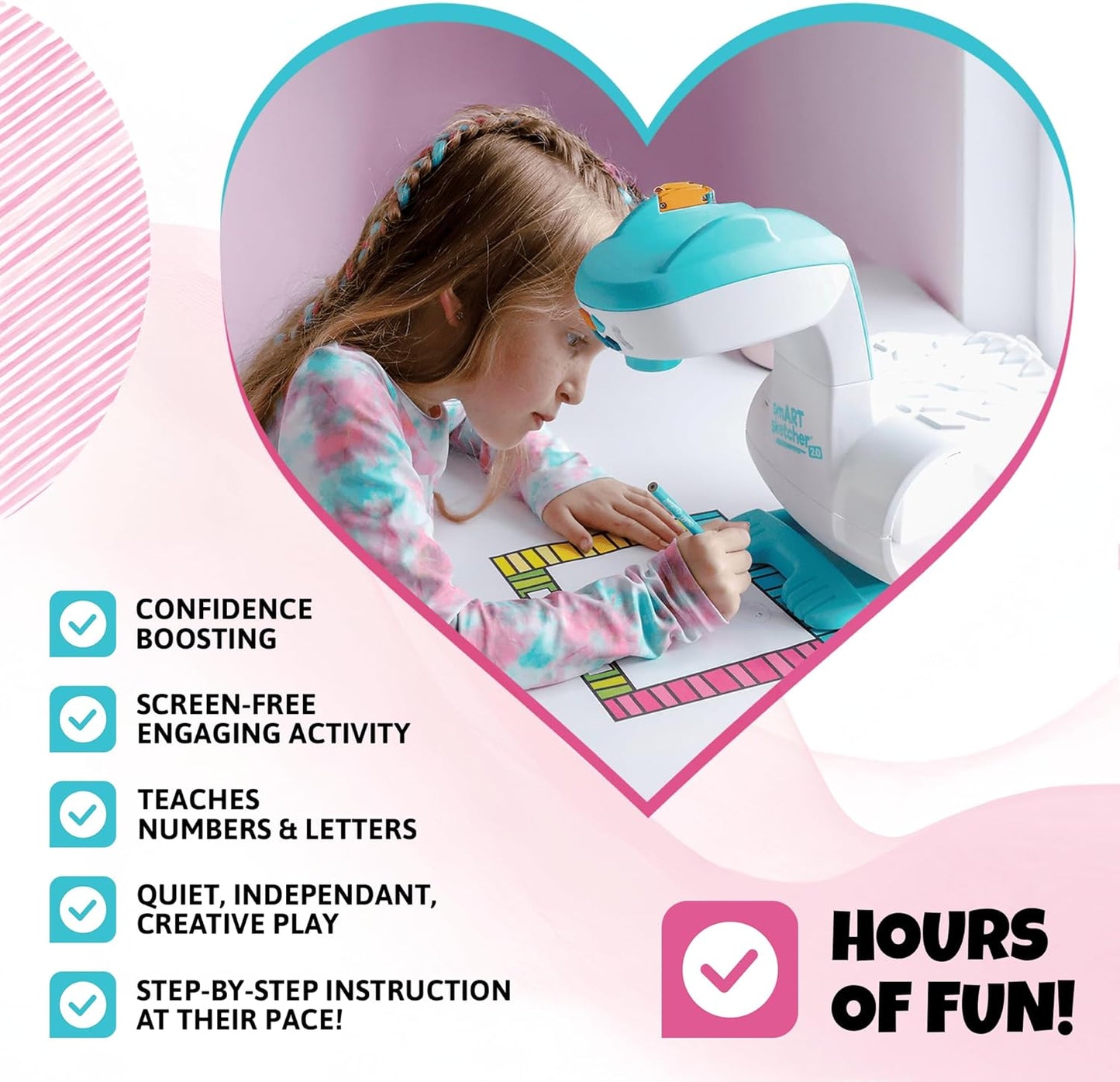 Flycatcher Smart Sketcher 2.0 Projector, Drawing and Tracing Projector for Kids, Educational Arts & Crafts Toy, Gift for Boys and Girls Ages 5+