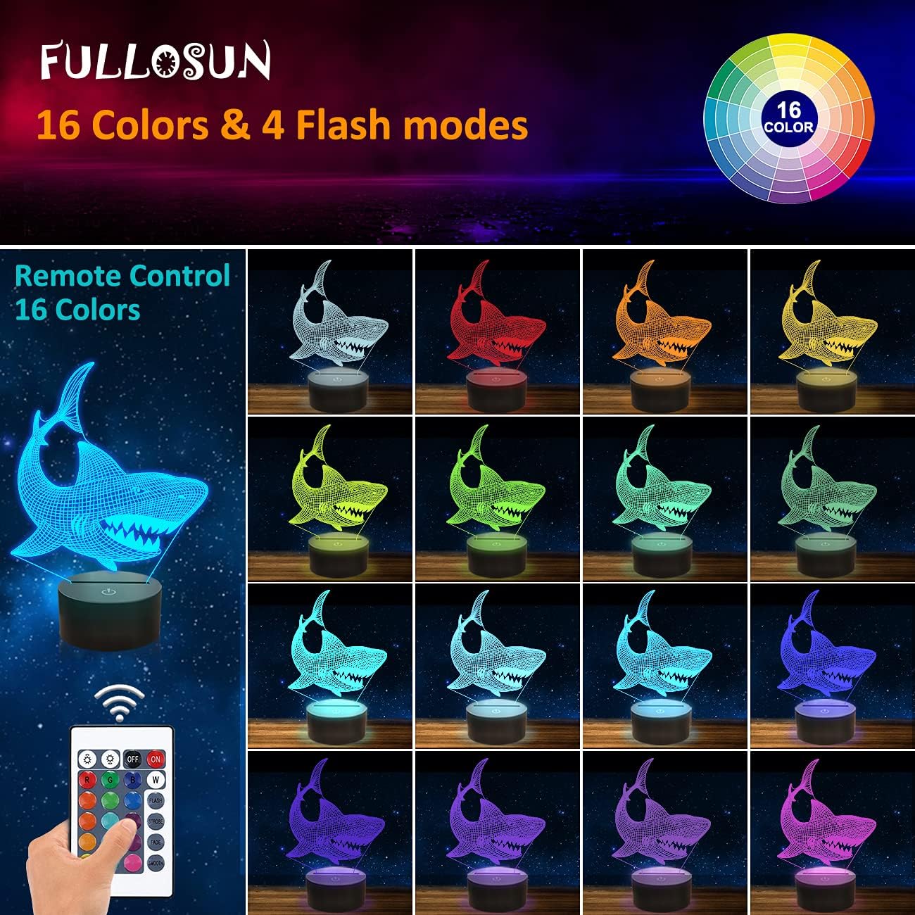 3D Illusion Night Lamp