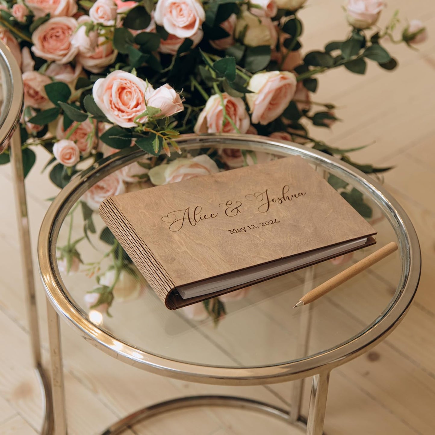 Rustic Heart Frame Guest Book