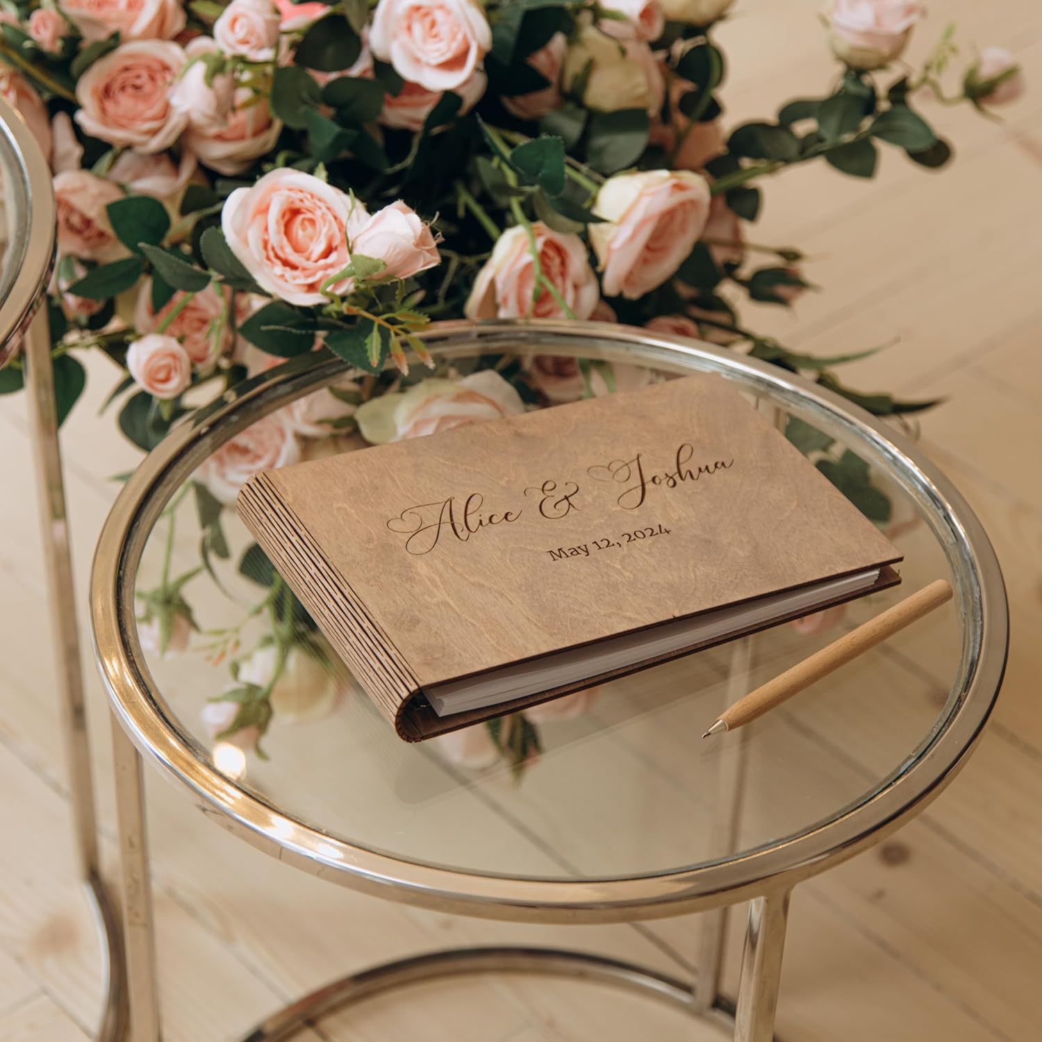 Rustic Heart Frame Guest Book