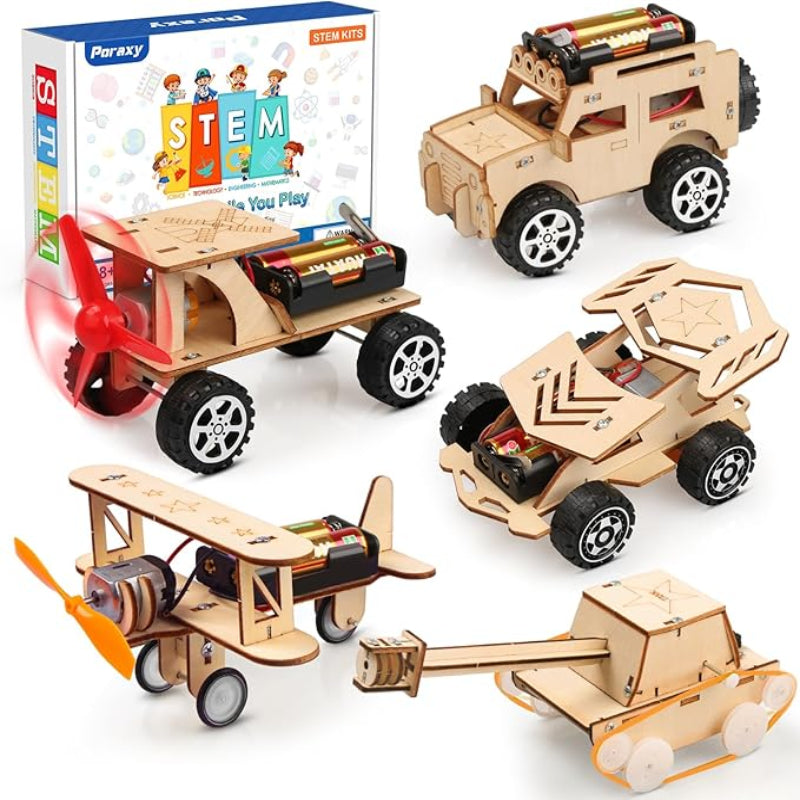 STEM Wooden Car Builder Kit