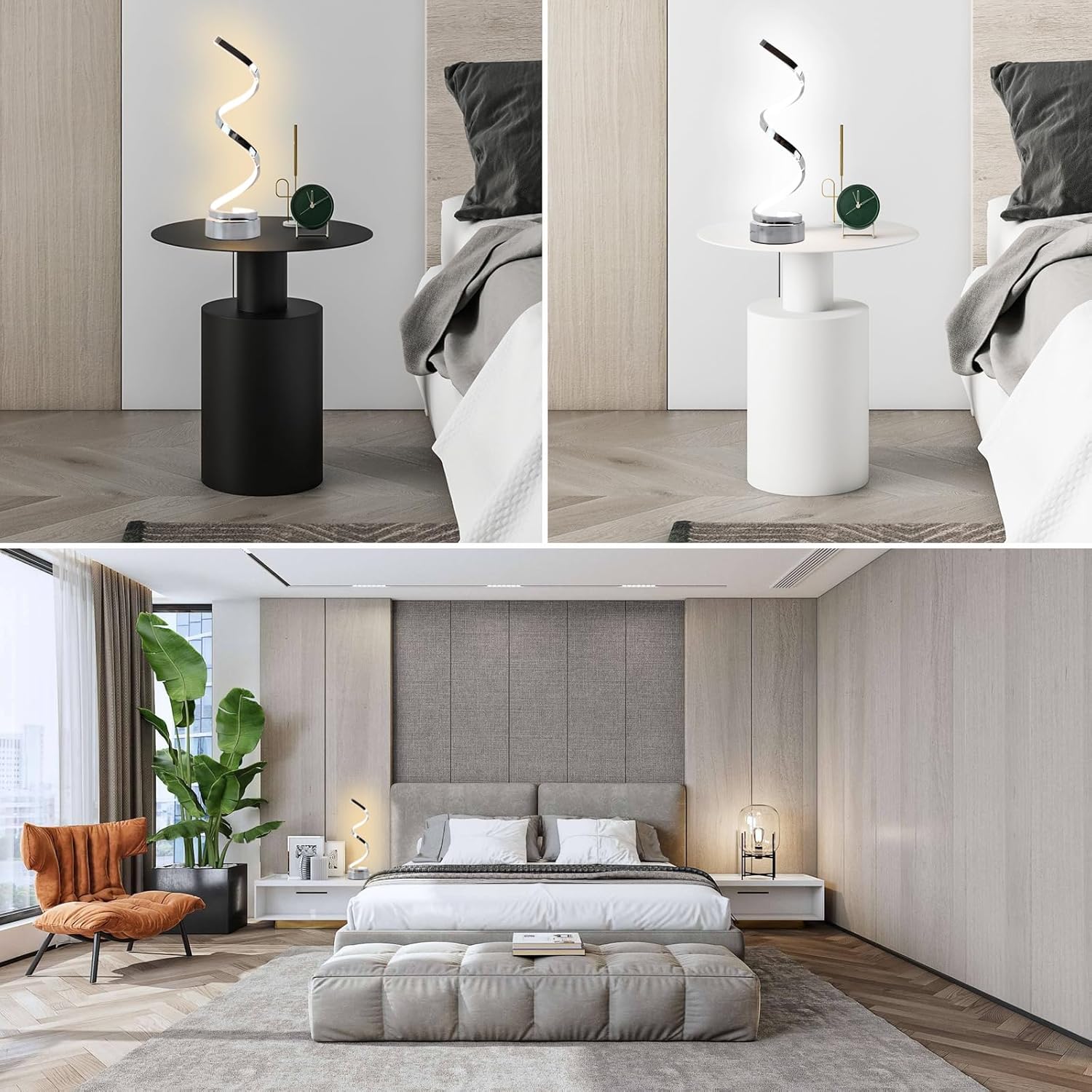 LENIVER Spiral Table Lamp
