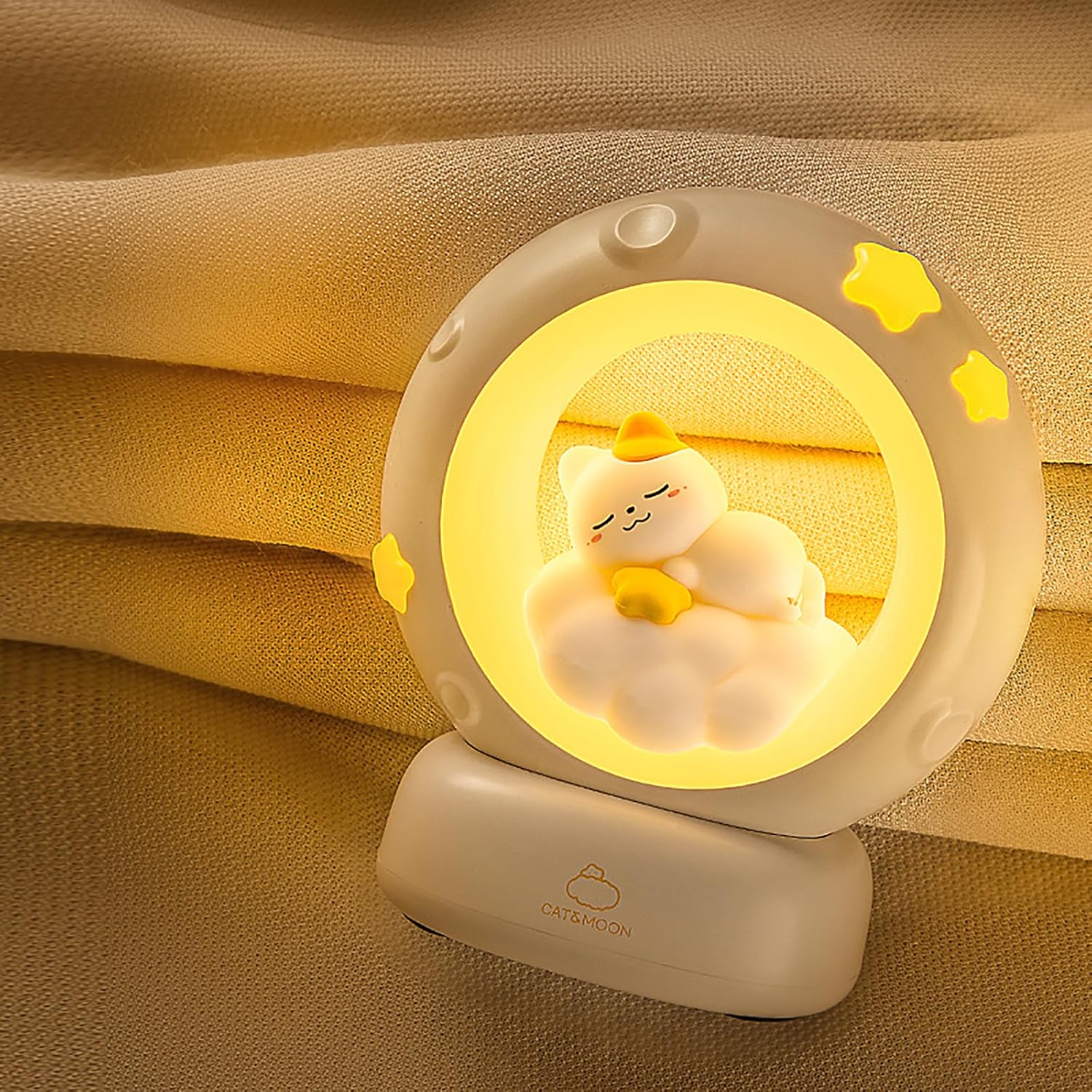 Moon and Cat Night Light