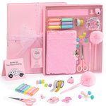 HAPPY LOLLI Mint LolliME DIY Journal Kit for Tween & Teen Girls Ages 8–14, Birthday Gift, 300+ Pieces Lockable Diary Set, Arts & Crafts, Scrapbook & Creative Journaling