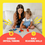 GiiKER Tic Tac Toe Bolt Game, Original 3-in-1 Handheld Games, Portable Travel Games for Car Ride, Toys Gift Idea for Kids and Adults, Stocking Stuffers Birthday Gifts for Boys Girls - Yellow