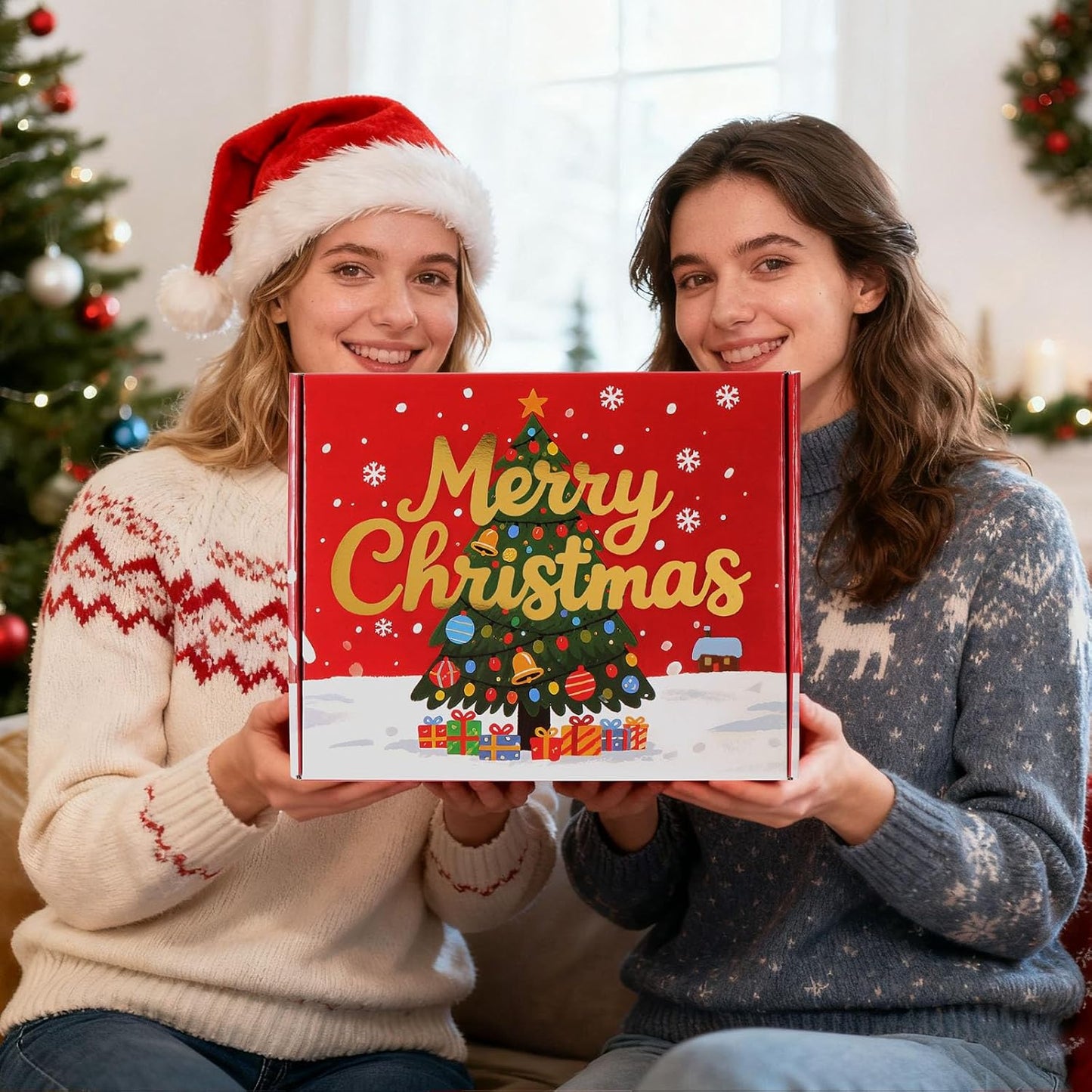 Christmas Gifts for Women 2025 - Christmas Gift Baskets for Women Mom Wife Grandma Daughter Sisters Girlfriend Friends Coworkers Teacher Nurse Her, Christmas Gift Sets Christmas Gifts Boxes for Her