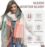 Plaid Winter Blanket Scarf