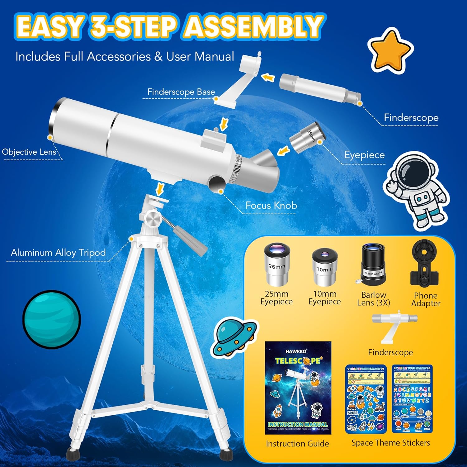 Kids Astronomy Telescope Kit
