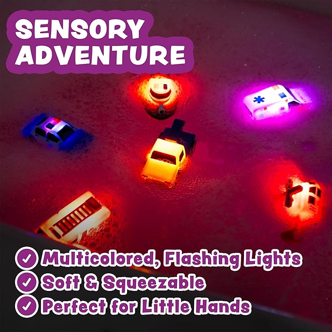 Light-Up Bath Car Set
