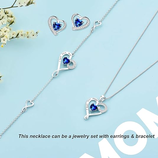 Mom Heart Sterling Necklace