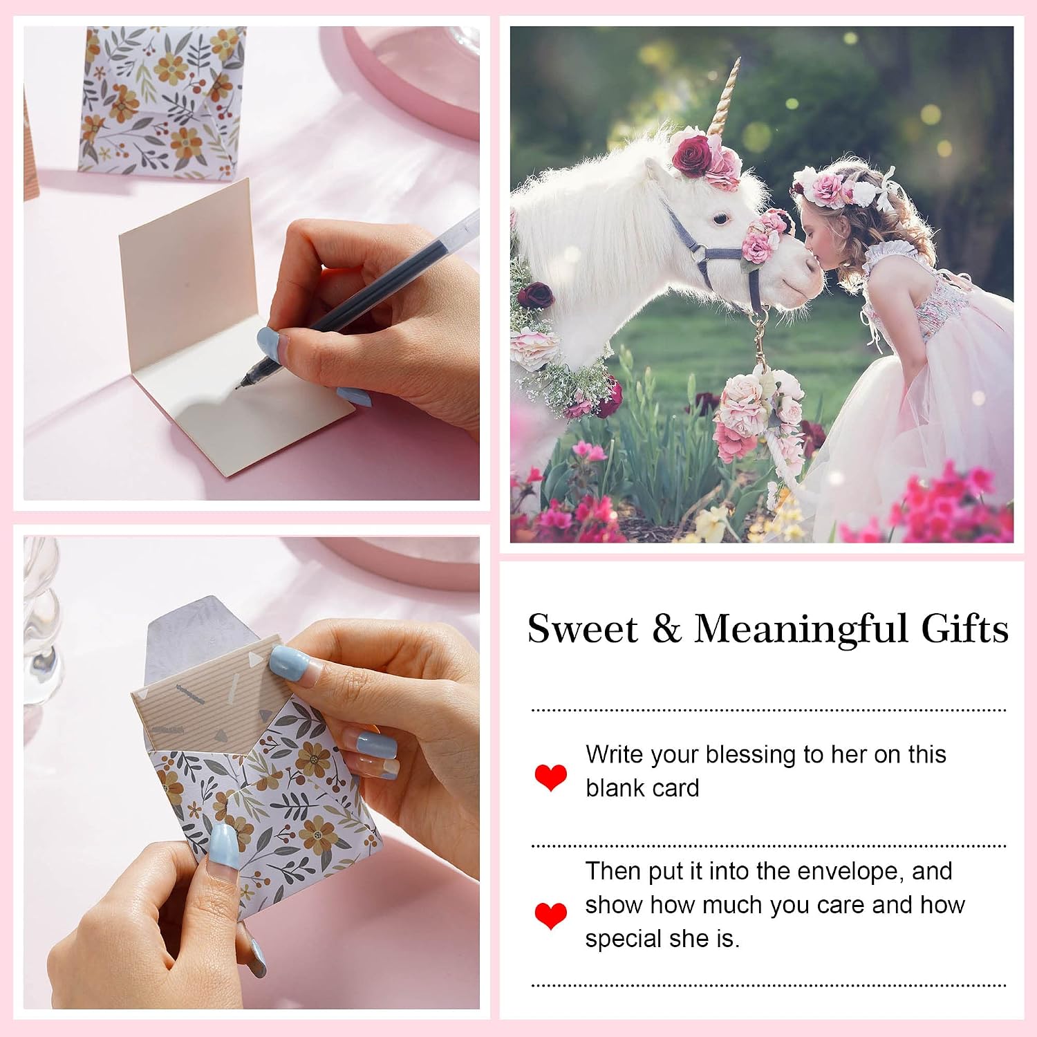 Hidepoo Unicorn Gifts for Girls Necklace - Colorful CZ Heart Pendant Initial Unicorn Necklaces for Girl Kids Litter Girl Unicorns Jewelry Birthday Gifts for Girls Kids