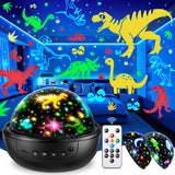 PIKOY Dinosaur Toys for Kids 3-5 Easter Gifts for Kids Toys Night Light Projector Dinosaur Eggs Easter Eggs | 15 Sounds & 3D Films | 31Colors & Remote Control | Boy Toys, Boys Room Decor