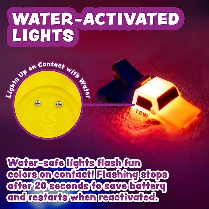Light-Up Bath Car Set
