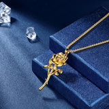 Rose Pendant Jewelry Set