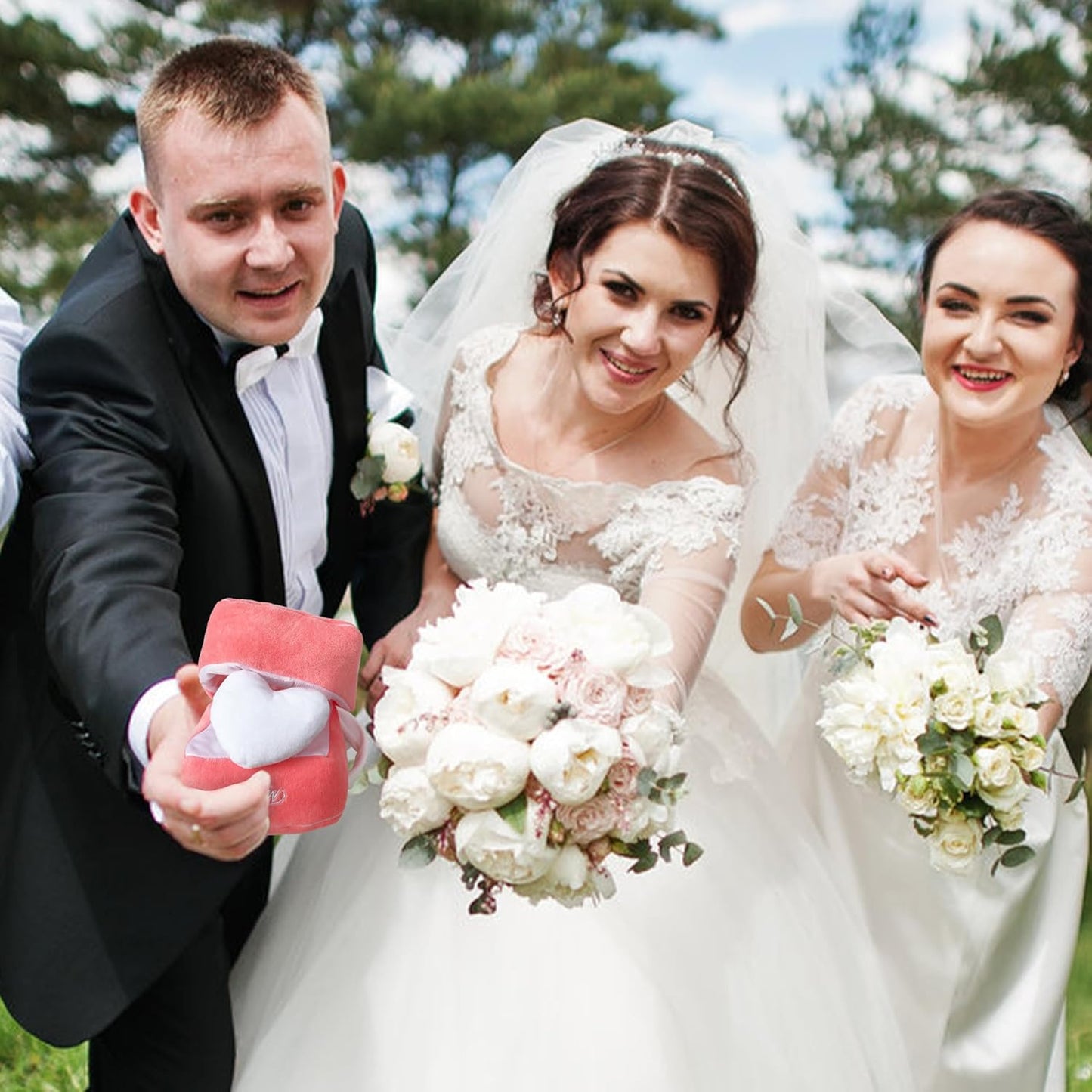 Plush Dog Ring Bearer Box