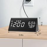 Wooden LED Digital Alarm Clock