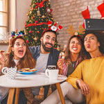 Diademas de Navidad y diadema de disfraces, accesorios de Navidad de Papá Noel, decoraciones de fiesta para mujeres