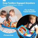 hahaland Noah's Ark Toy Busy Book for Toddlers 1-3 - Baptism Gifts for Boys Girls - Montessori Toys for 1 Year Old, Sensory Early Learning Educational One Year Old Boy Birthday Christian Church Toys