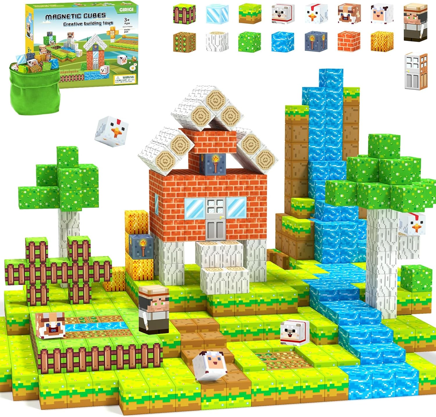 Magnetic Building Blocks Set