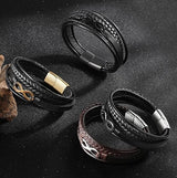 Infinity Leather Cuff Bracelet