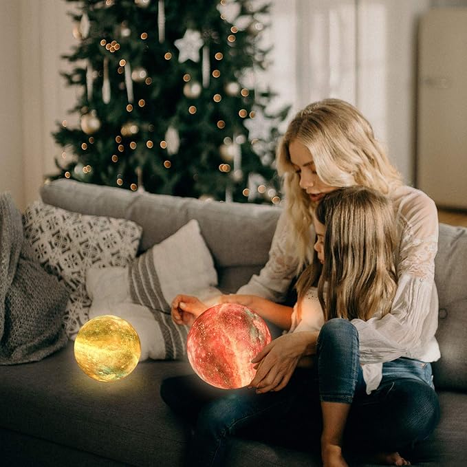 Mind-Glowing Galaxy Moon Lamp