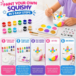 Jim&Gloria Paint Your Own Squishies, Jumbo Squishy Gifts for Girls and Boys 8 9 10 11 12 13 14, Arts and Crafts for Kids, Party Favors for Birthday, Christmas Gift for Kids, Pack of 3
