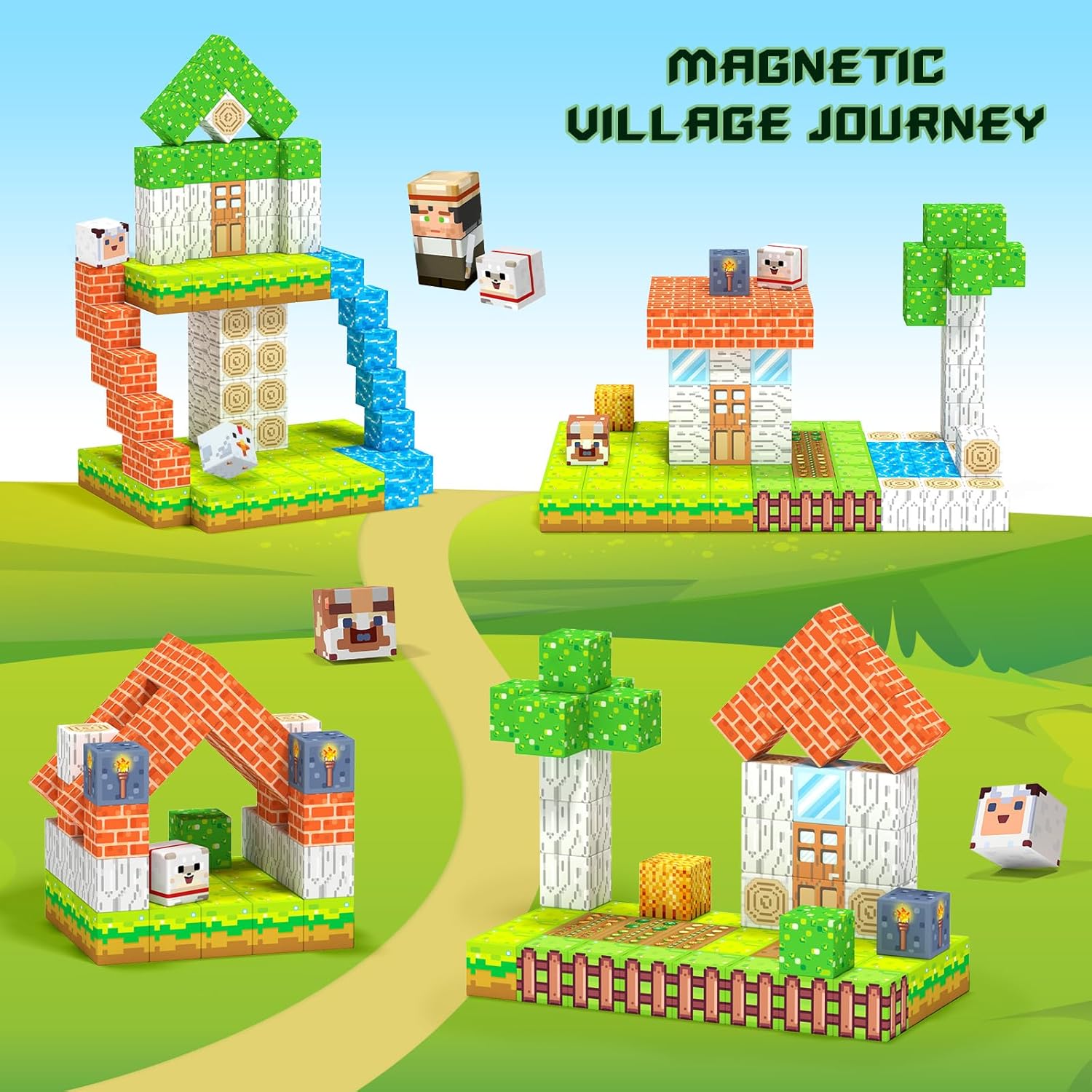 Magnetic Building Blocks Set