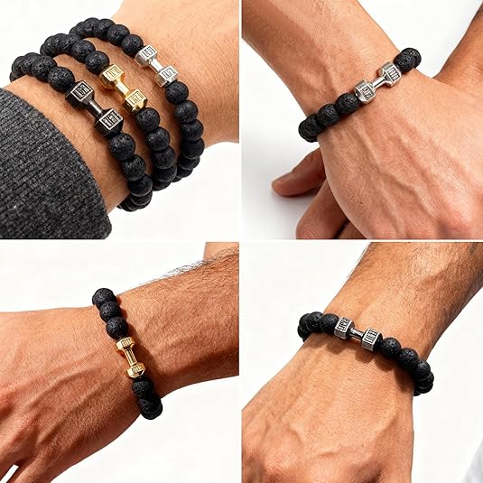 StoneFit™ Beaded Dumbbell Bracelet