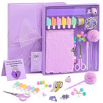 HAPPY LOLLI Mint LolliME DIY Journal Kit for Tween & Teen Girls Ages 8–14, Birthday Gift, 300+ Pieces Lockable Diary Set, Arts & Crafts, Scrapbook & Creative Journaling