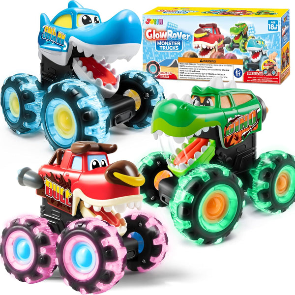 Glow Monster Truck Trio
