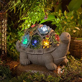 Solar Turtle Garden Statue