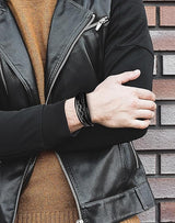 Infinity Leather Cuff Bracelet