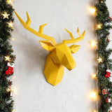 Geometric Deer Wall Sculpture